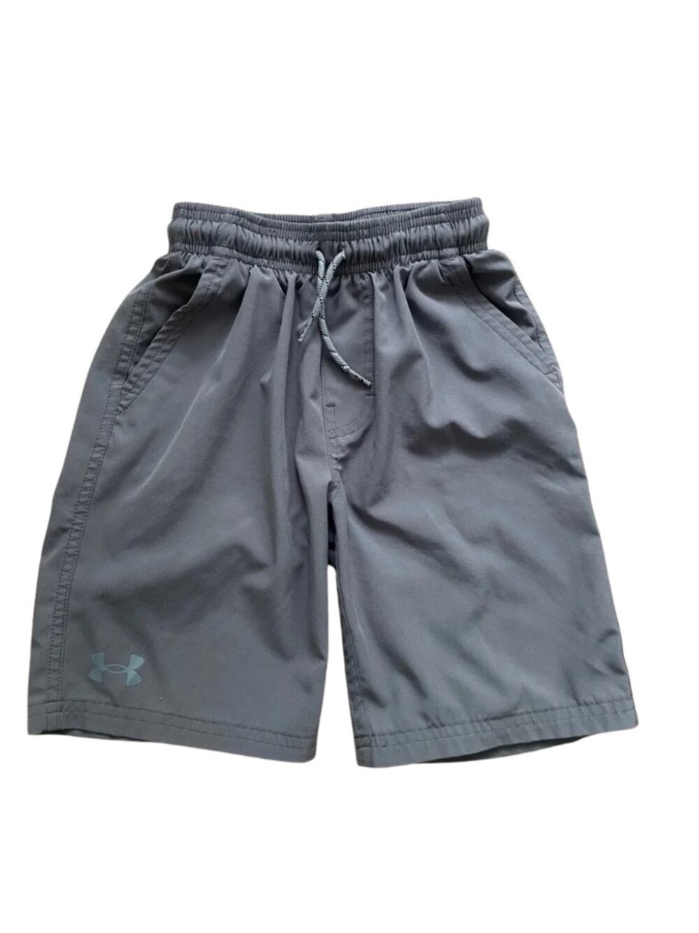 Under Amour Charcoal Performance Athletic Shorts Boys XS Activewear Hiking #0032